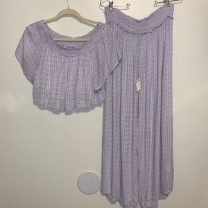 Kiwi & Punch purple/white set